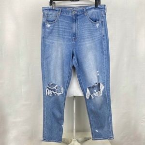 AEO American Eagle Mom Jeans High Waist Size 14